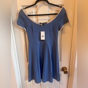 NWT ($39 retail) Elegant Blue Dress cotton size medium new